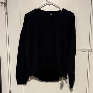 Fabletics Midnight Black Crew Neck Sweater